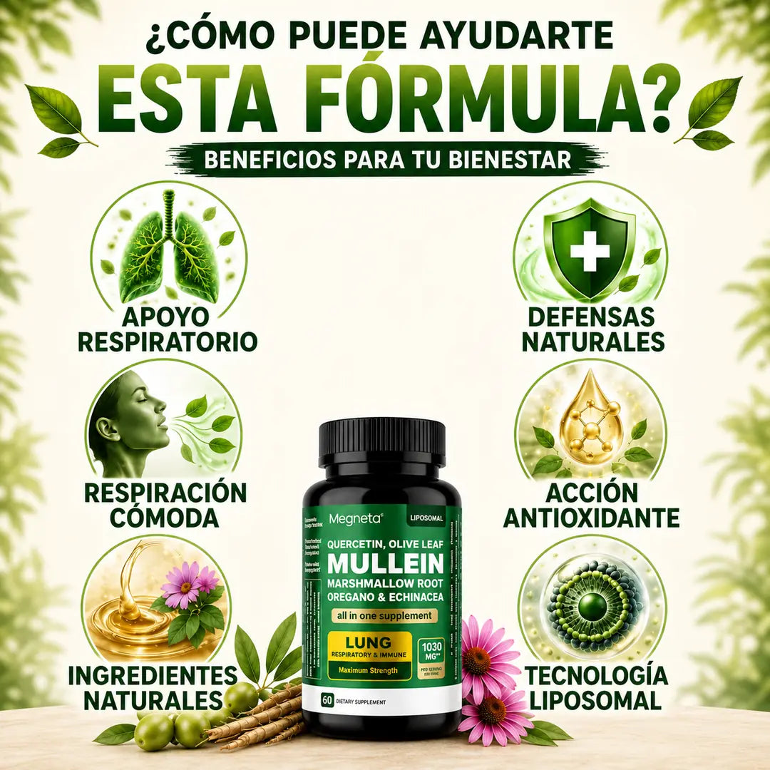 Mullein – 2 frascos (120 cápsulas).