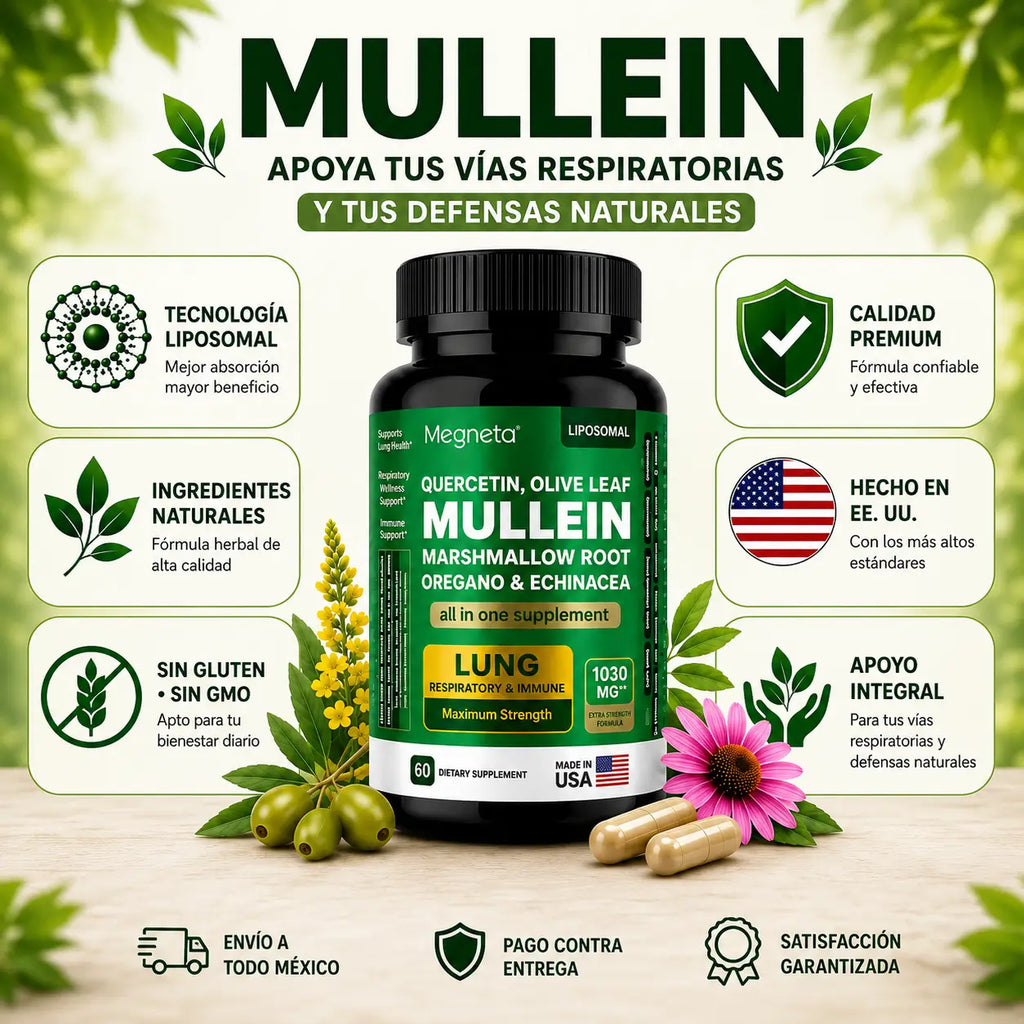 Mullein | Bienestar Respiratorio y Defensas