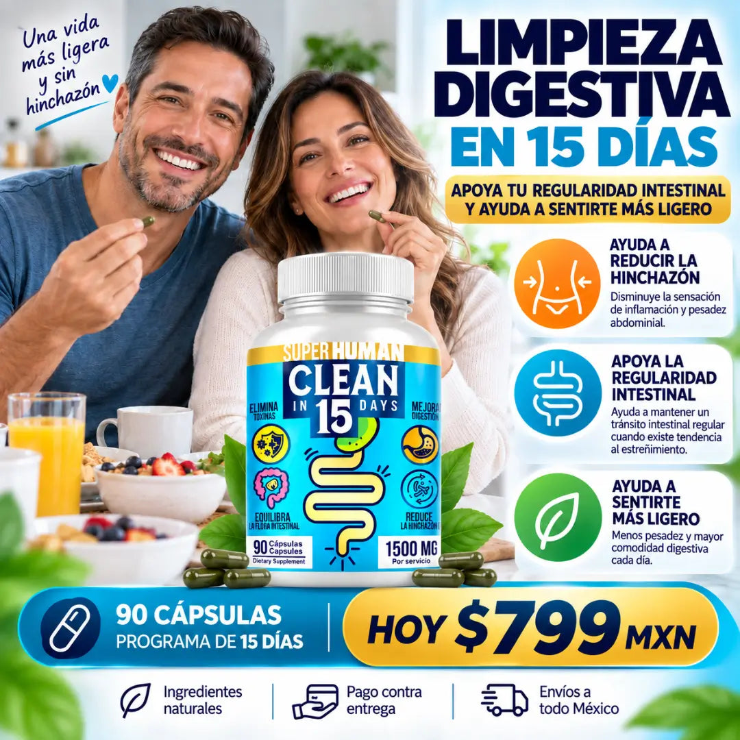 Clean15 – Limpieza Digestiva en 15 Días