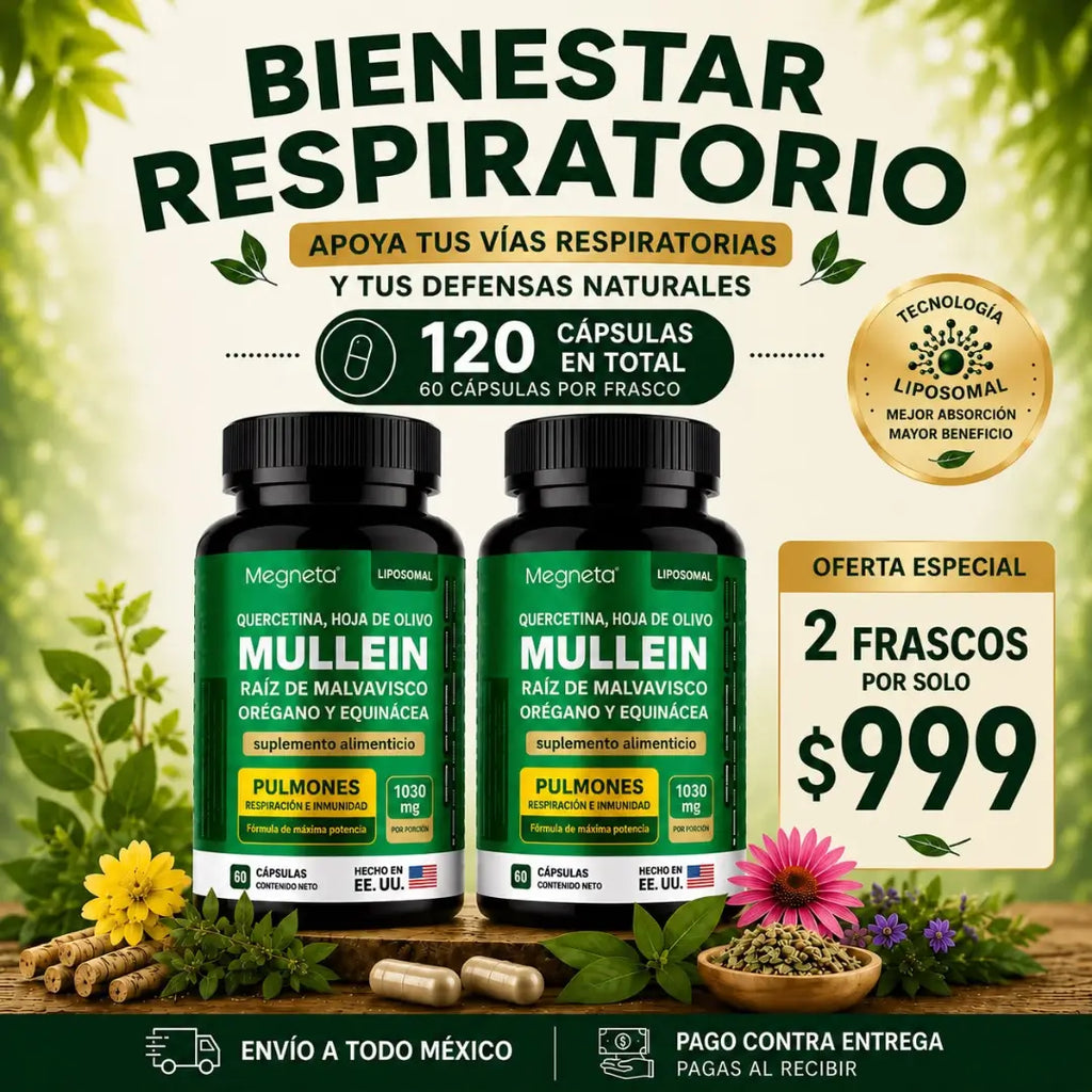 Mullein | Bienestar Respiratorio y Defensas
