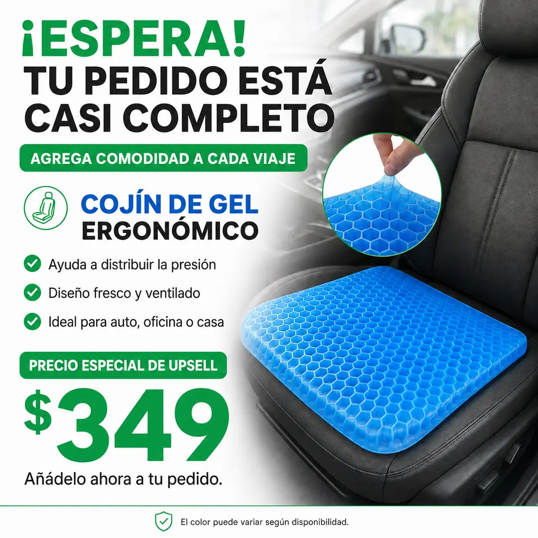 Cojin Asiento De Gel Antideslizante